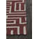 Chevella Authentic Flatwoven Handmade Red & Ivory Reversible Modern Geometric Maze Wool & Cotton Area Rug