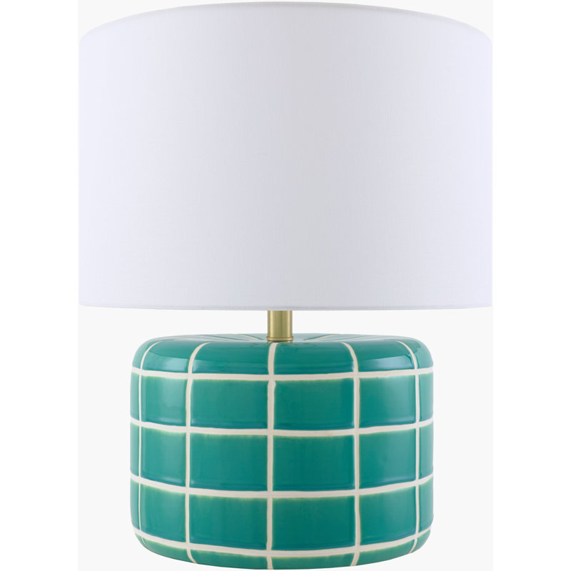 Table Lamp, Blue/White