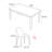 Simple modern rectangle dining table sets-106782804