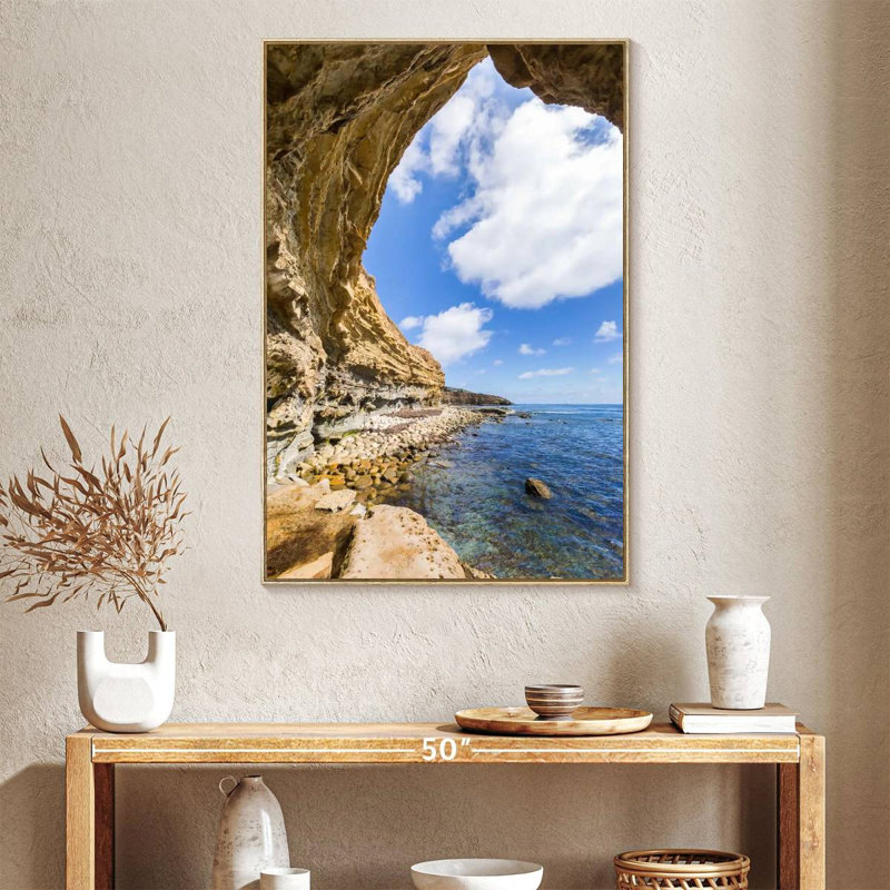 San Diego, San Diego, Cadre flottant en bois naturel, 27" x 40"