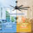 64 In 8-playwood  Blades Indoor Standard Ceiling Fan With Remote Down-rod Mount-990995399-990995398-990995386