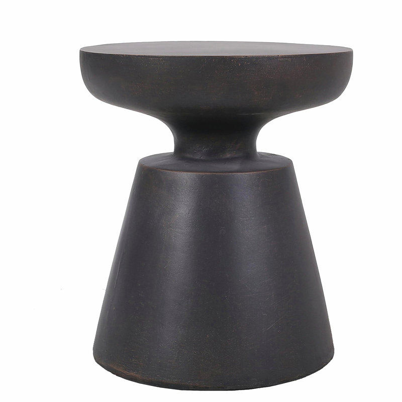 Table d'appoint d'extérieur en béton léger