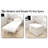 Convertible 4-in-1 Sofa Bed: Modern Foldable Ottoman Sleeper With Adjustable Backrest For Living Room Or Small Apartment, 36" Width - White