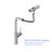 Abuzer 360 Rotating Pull - Down Kitchen Faucet In Brushed Nickel, 4 Spray Options For Different Needs, Splash Control, Smooth Operating Ceramic Cartridge, Complete Installation Kit, Contemporary Look Nickel-121752866