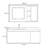 French modern style simple bathroom cabinet