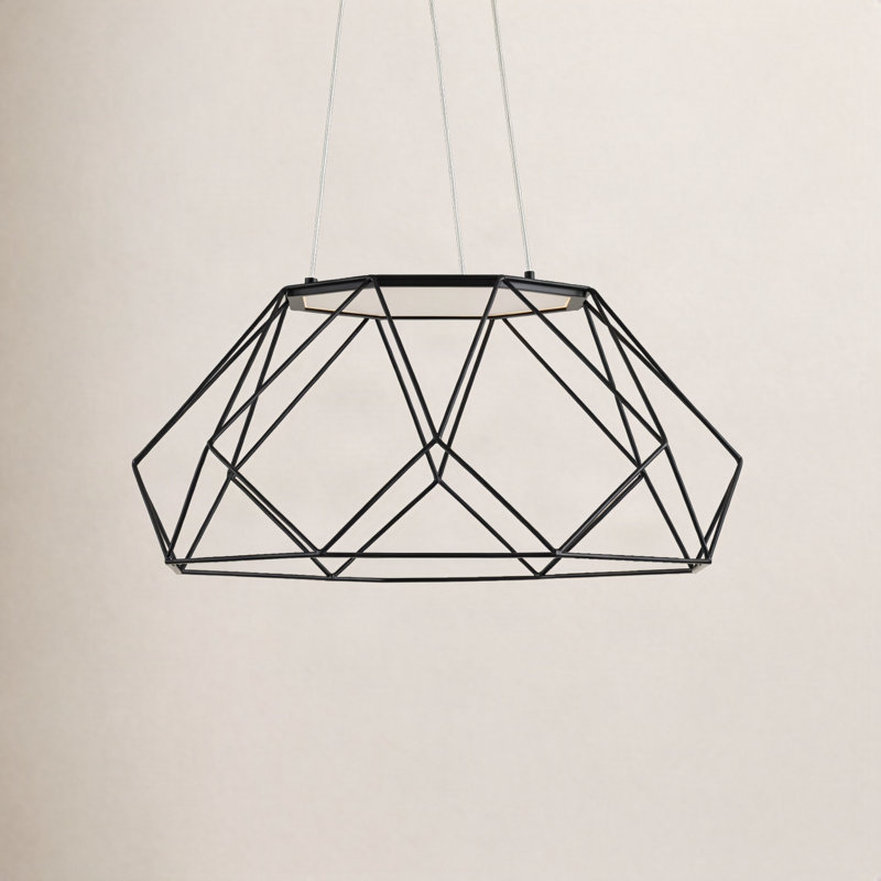 Roibin Dimmable LED Geometric Chandelier, 103.8" H x 27.1" W x 27.1" D