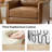 Outen Mid-Century Modern Genuine Leather Armchair with Solid Wood Armrests-466039389