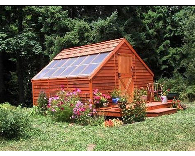 Sunhouse 12 ft W x 12 ft D Western Red Cedar Wood Storage Shed