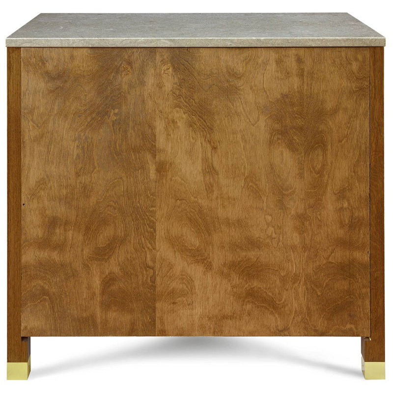 Surrey Hills Two-Door Nightstand, Stone Top
