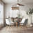 Eiffel Glass Round Dining Table-85530311