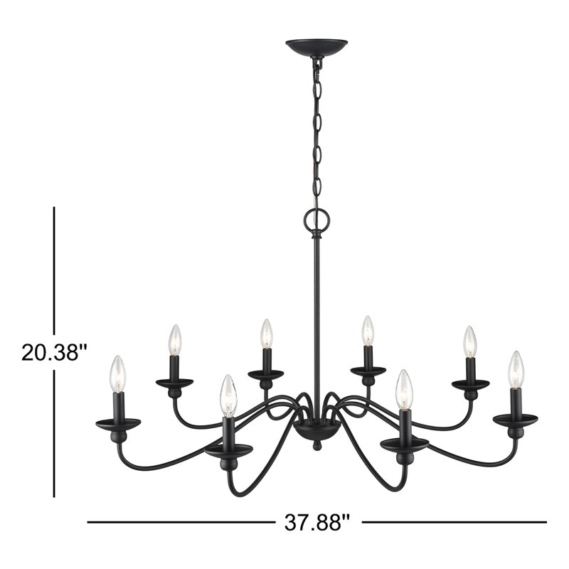 Lustre en acier à intensité variable Delvona, Or moderne, 8