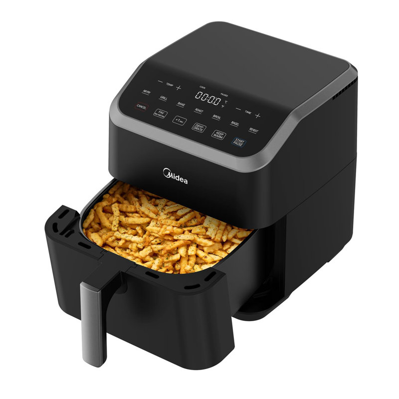 5-quart Digital Air Fryer, Black, 11.81" H x 10.67" W x 13.54" D