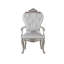 Fauteuil en tissu touffeté blanc Hollen