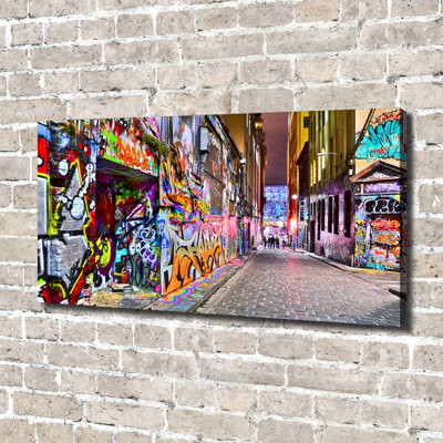 Colourful Graffiti - Wrapped Canvas Print