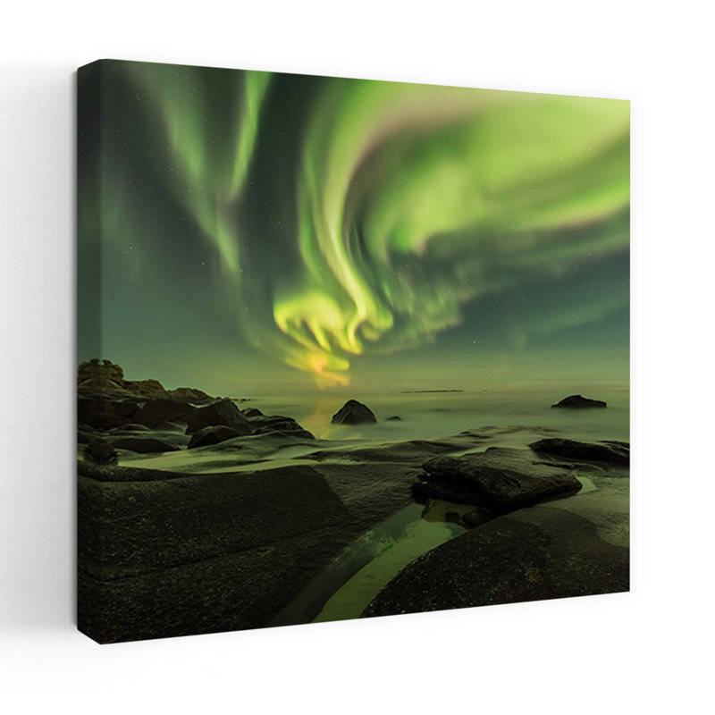 Dancing Queen Dramatic Dreamy Abstract Coastal Wall Art by Jan Smid Master - Wrapped Canvas Print, 60.96 cm H x 60.96 cm W