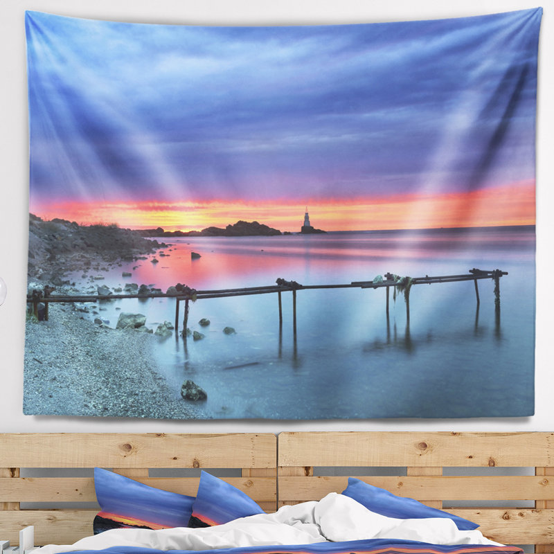 Tapis de cuisine blanc et brun clair à motif floral, H 50 po x l 60 po