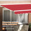 17 Stories Polyester Cover Retractable Patio Awning-1080963650-1080963672