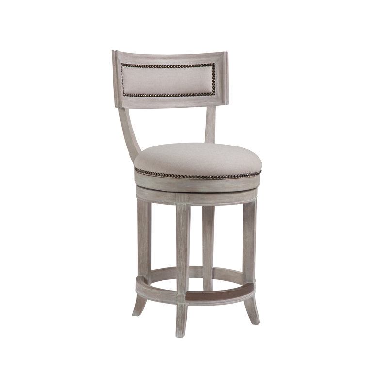 Tabouret de comptoir pivotant Co Couction Apéritif, Bianco, Tabouret de comptoir (assise de 24 po de hauteur)