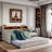 Gata Upholstery Daybed with Trundle, LED lights, Storage Headboard and Wireless Charging -1837105317