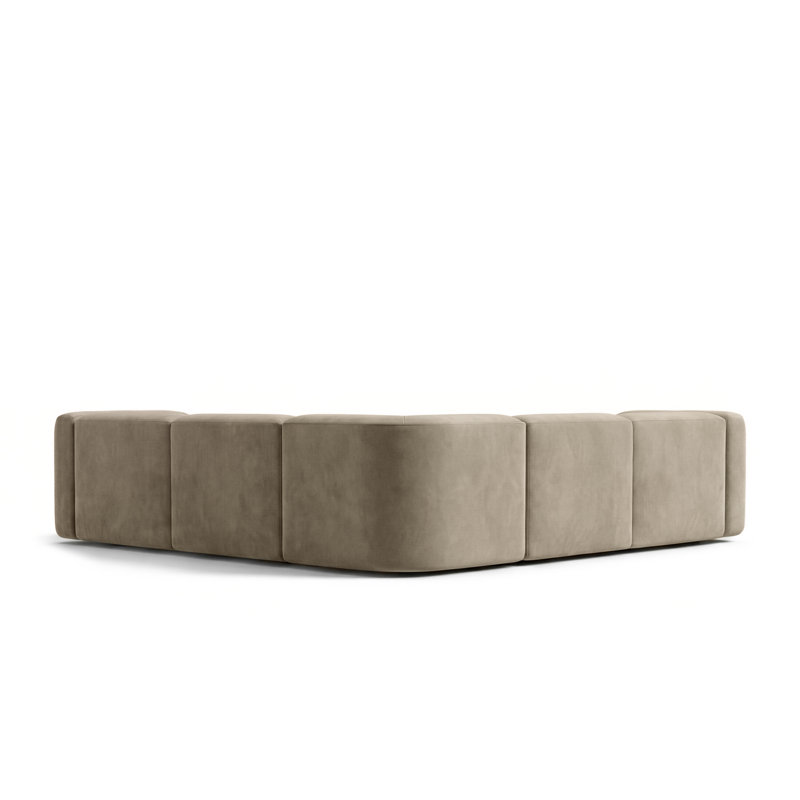 5 Seater Velvet Sofa & Chaise