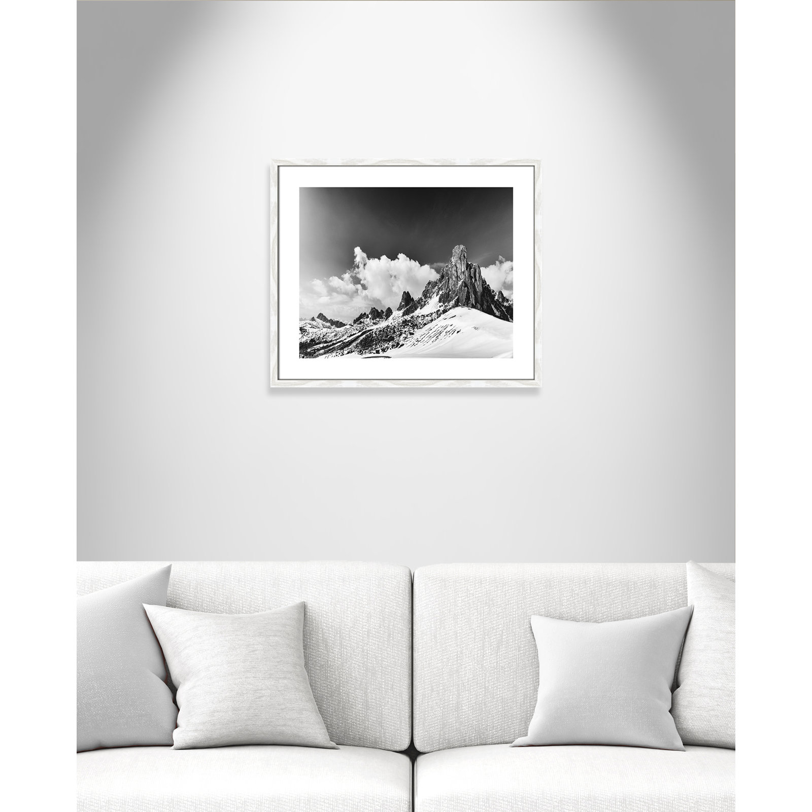 Dragon's Tail Print by Lars Van de Goor, 21.5" H x 25.5" W x 0.75" D, White Framed