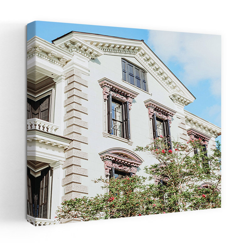 Printemps à Charleston, architecture contemporaine, art printanier, H 24 po x l 24 po