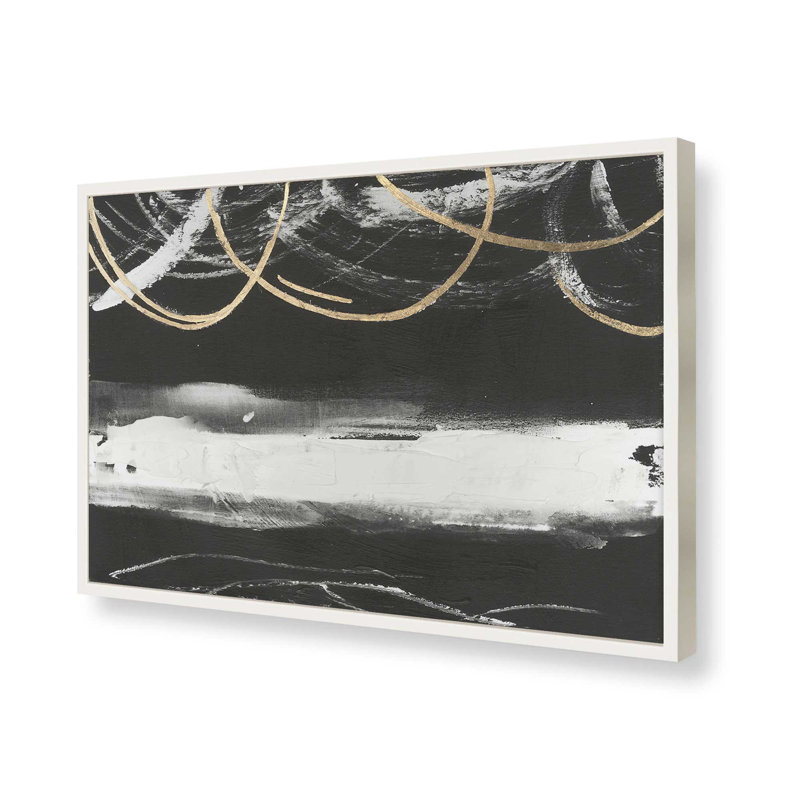 «Ripple Trace II» par Melissa Wang, reproduction d'art, Impression sur cadre ouvert sans papier mat, H 12 po x l 16 po, Blanc