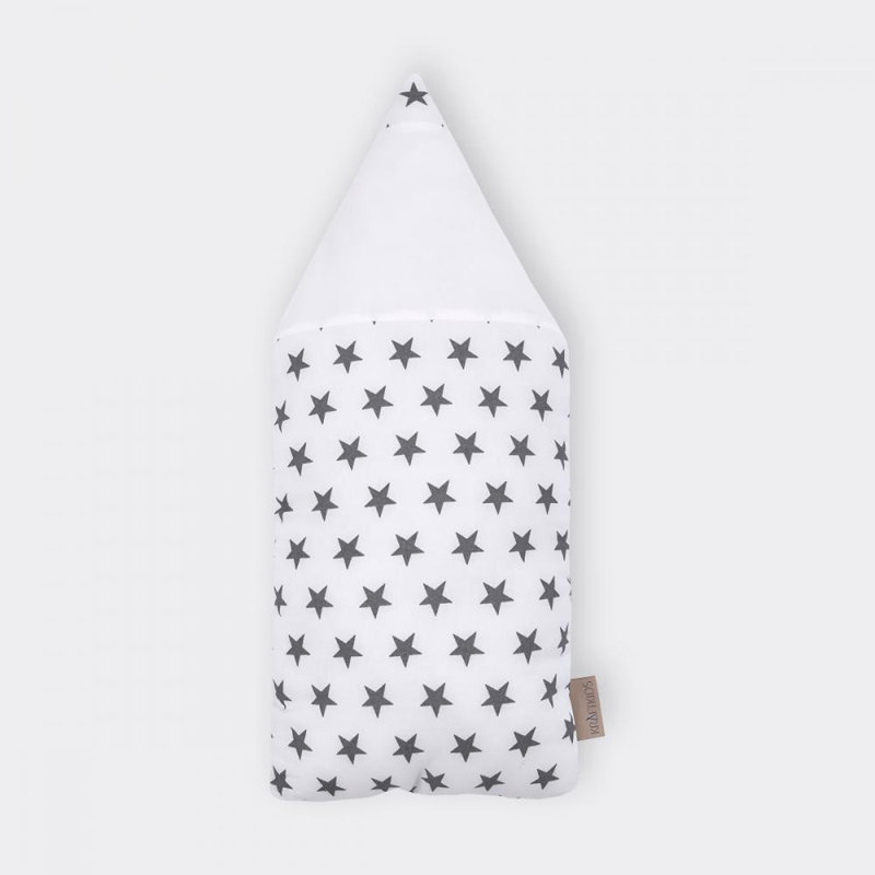 Kleine Sterne Geometric Novelty Cushion, White/Grey