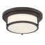 Plafonnier encastré 2 lumières 13 po en bronze huilé Candiss-95134888