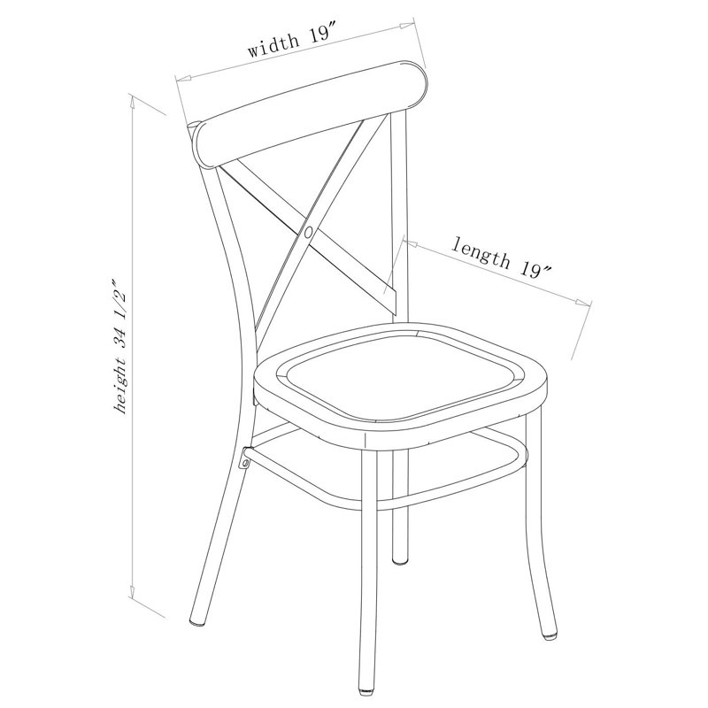 Chaise d'appoint Montecito, Blanc