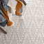 Tapis géométrique en laine et en coton tissé à la main Altis-70813077