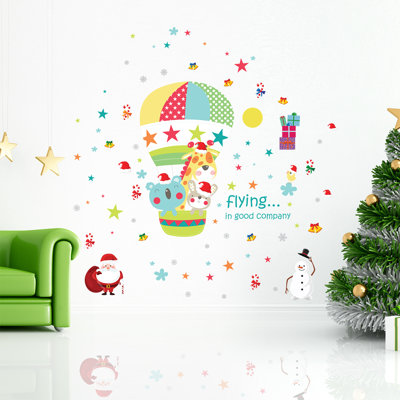 Décalcomanie murale recherche de père noël