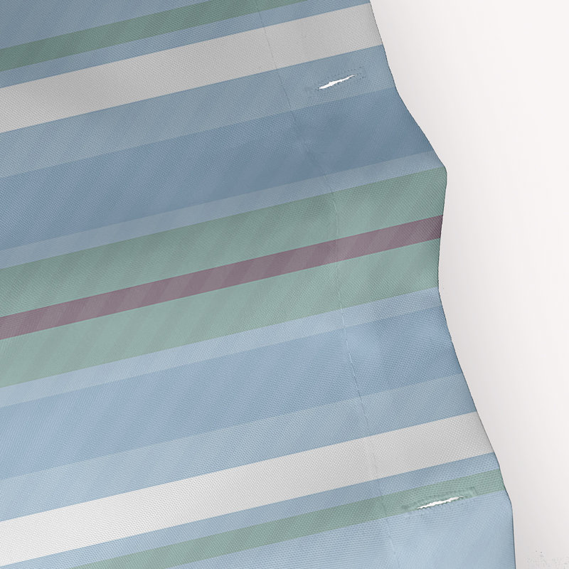 Alissiya Floral Shower Curtain, Light Blue