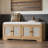 Rattan Shoe Bench with Removable Cushion & Adjustable Shelves-118858664
