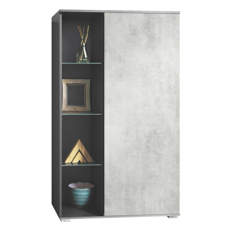 Shameerah Booth Display, Anthracite/concrete oxide