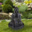 Fontaine de jardin extérieure 33,75 po Bouddha