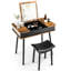 Paolo Dressing Table with Mirror-1608147543