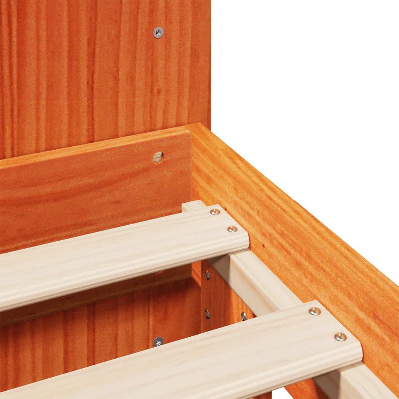 Dollman Bed, 150cm x 200cm, Wax brown