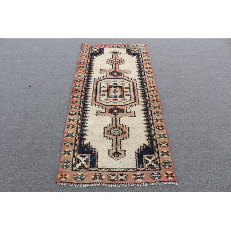 Tapis turc antique comme magnifique tapis extérieur beige ou ajout de chambre à coucher organique