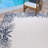 Arnaud Tropical Palm Border Navy Blue Ivory Flatweave Indoor/ Outdoor Area Rug-1072026815