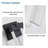 Outdoor Waterproof Transparent LED Crystal Wall Lamp Supports Multiple Types Of Light Bulbs -12W Per Lamp (2 Pack)