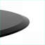 Plateau de table basse rond en verre trempé de 28 po, rebord biseauté poli de 2/5 po d'épaisseur, facile à nettoyer et amp; Durable