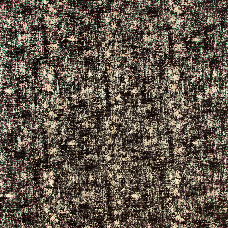 Les Ecorces Woven 53" Wide Fabric, Noir
