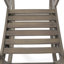 Chaise berçante en bois avec abat-jour gris et repose-pieds