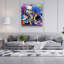 Superbe peinture décorative en verre trempé de 31,5 po x 31,5 po | 100% verre trempé, épaisseur: 0,16 pouce | Imprimé UV pour des couleurs éclatantes et une durabilité | Décoration murale parfaite pour le salon, la chambre à coucher ou le bureau, design élégant et moderne-1902344151