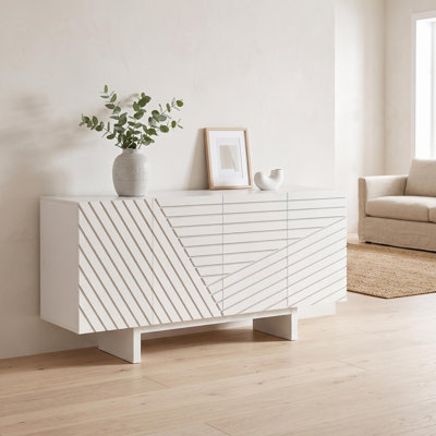 Buffet de 63 po en bois rétro