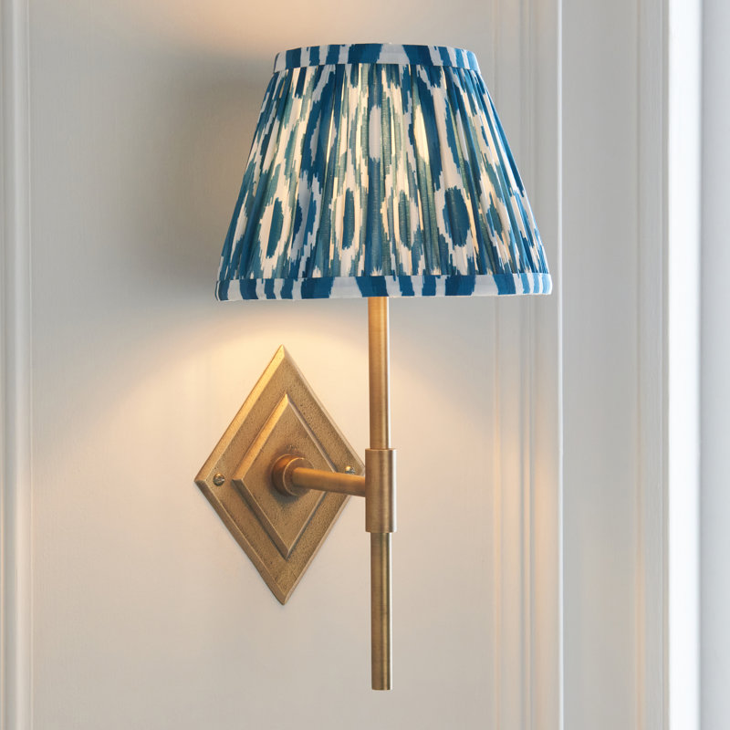 Berra Steel Armed Sconce, Blue