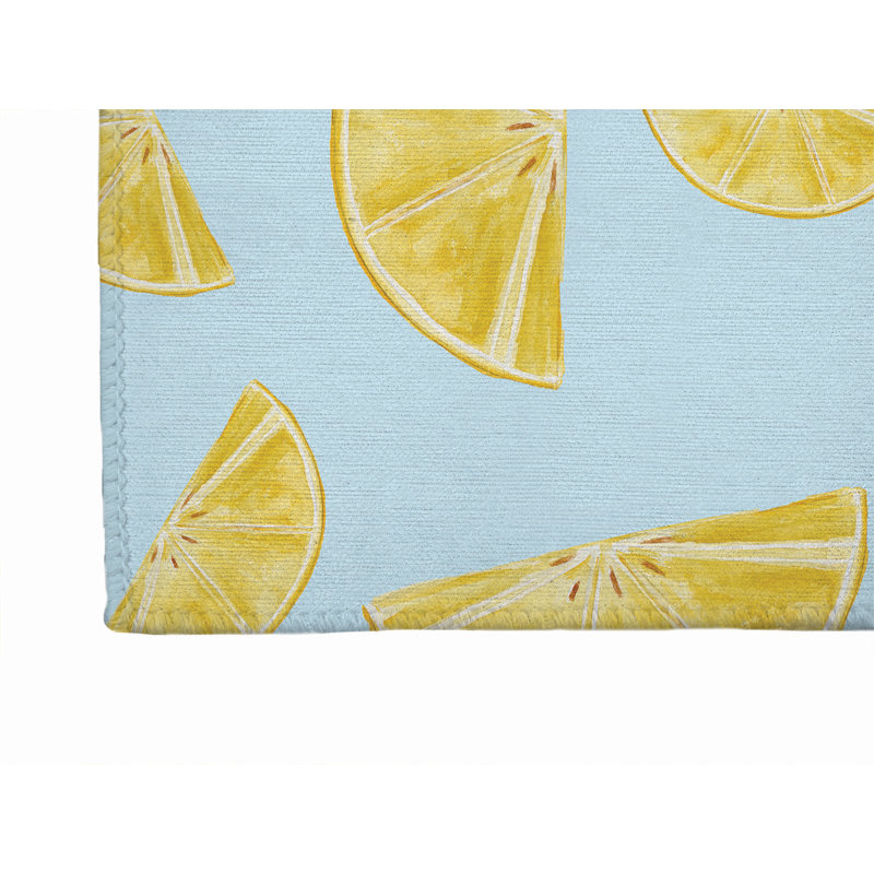 Tapis d'été Summer Lemon, Tapis de couloir 2 pi 6 po x 8 pi