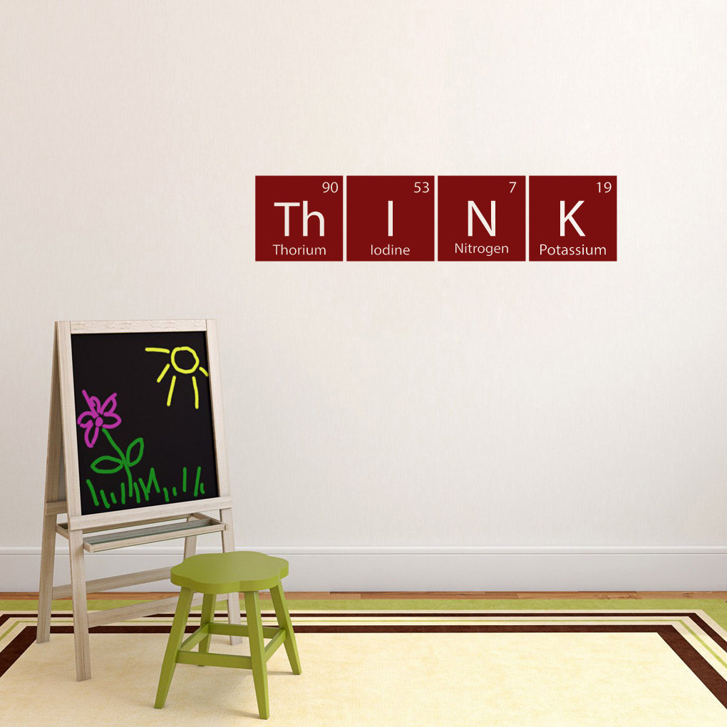 Think Periodic Table Wall Decal Trule 