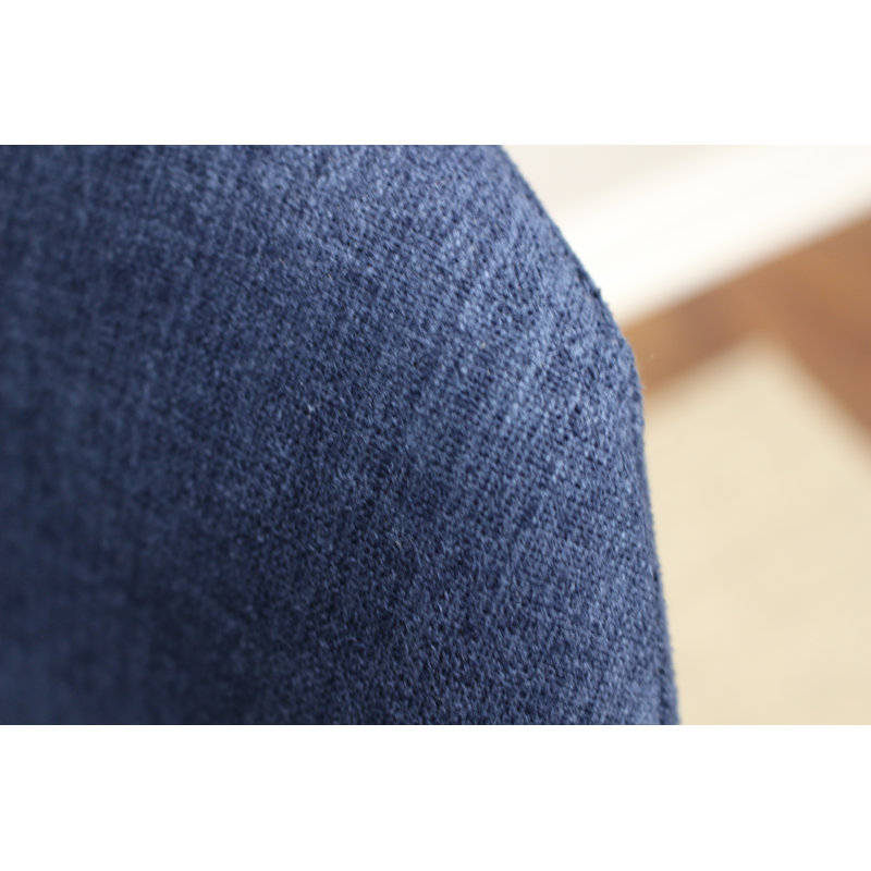 Kaif 21'' H Upholstered Armchair, Dark Blue, Gold